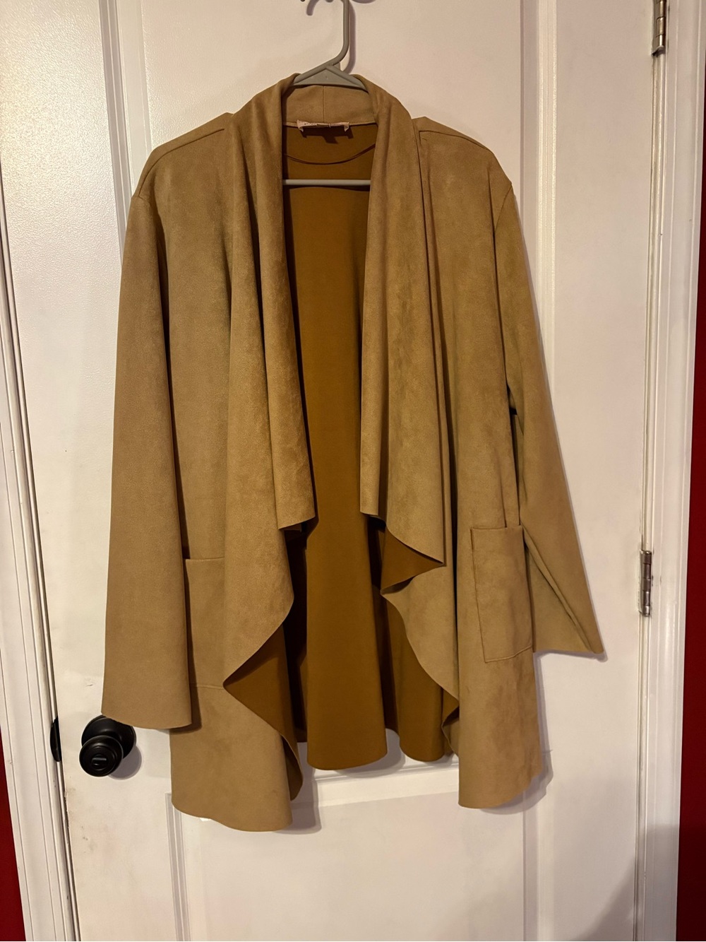 Philosophy Women's Draped Open Front Jacket - Tan